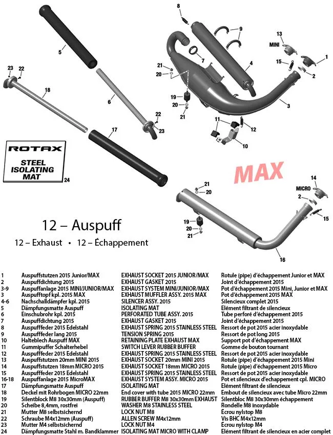 12 - Exhaust System 2015 MAX