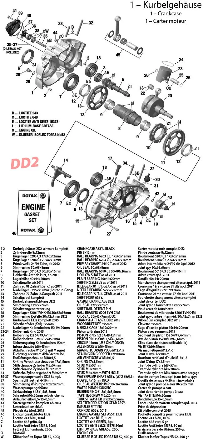 1 - Carter moteur 2015 DD2