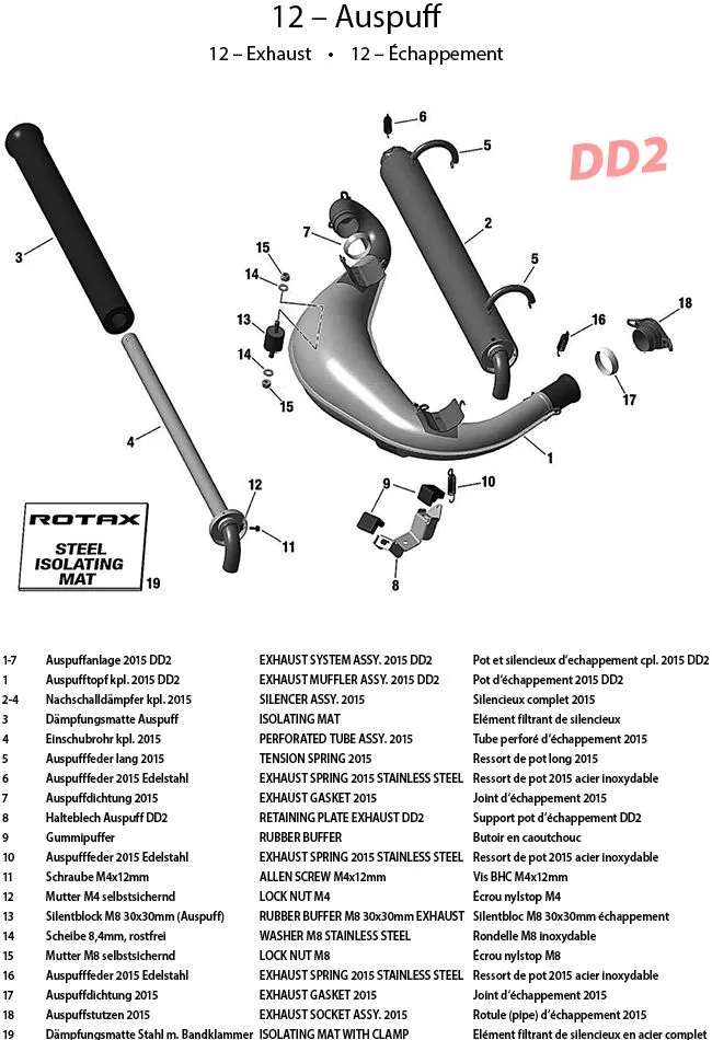 12 - Exhaust System 2015 DD2