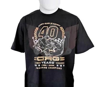 T-Shirt weit 40 Jahre CRG schwarz Größe M