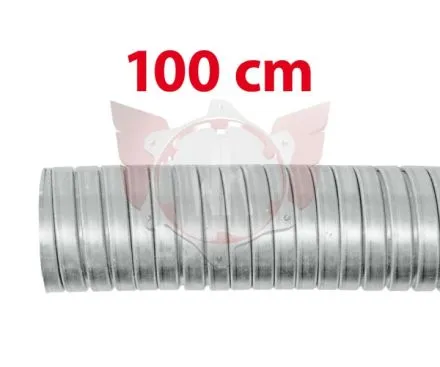 FLEXIBLE TUBE 50mm, L=100cm, STAINLESS STEEL