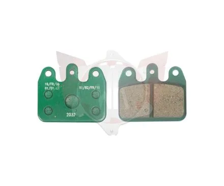 Satz Bremsbelag hinten V05/V09/V10/V11 grün