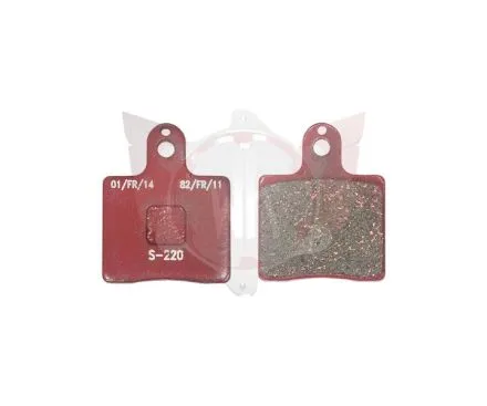 Satz Bremsbelag vorn V05/V09/V11 rot