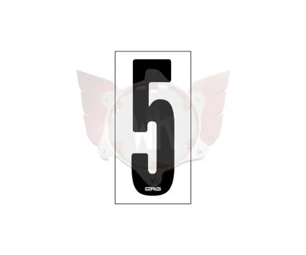 Numéro 5 race mat, autocollant