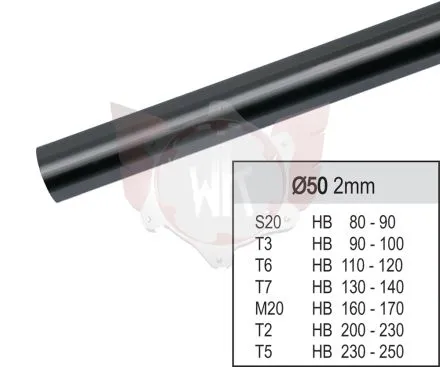 Axle 50 T7 black 1040