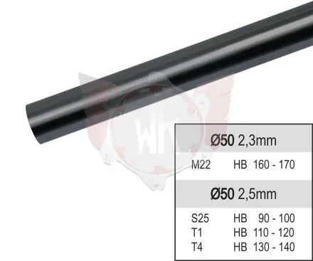 Achse Ø50mm T4 schwarz 1020
