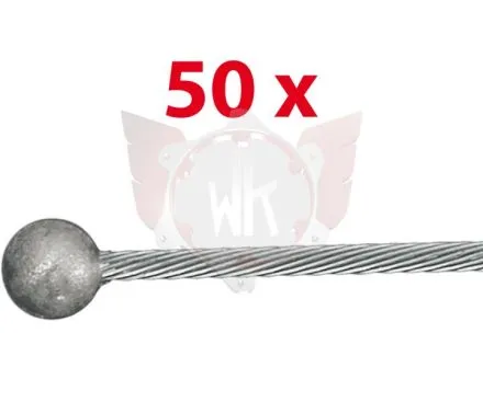 Câble de frein ou d'embrayage 1,9x2000mm 50 pièces