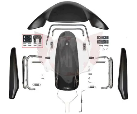 Bodywork Mini MK20 komplett mit Haltern