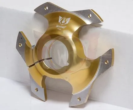 Kettenblatt-Aufnahme Racing Ø 40mm, Alu gold