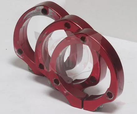 Satz Lagerschalen Alu rot für Lager D.e. 80mm