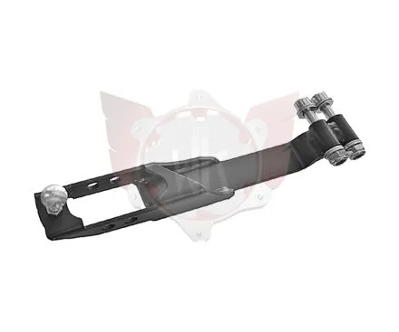 Pedalaufnahme links schwarz kpl.