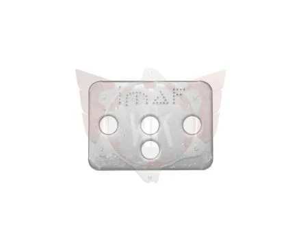 SUPPORT PLATE 55x40mm, 8mm bores