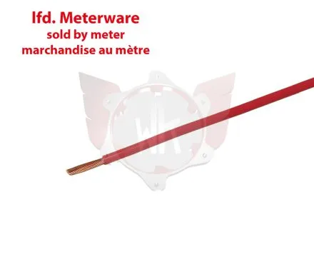 ELECTRIC CABLE 0.75 qmm RED