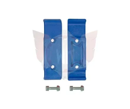 Bride plastique pare-chocs AV bleu