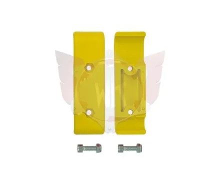 Bride plastique pare-chocs AV jaune