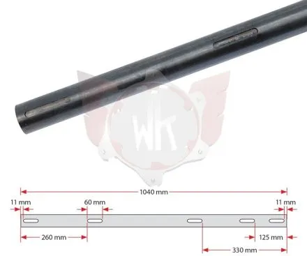 ACHSE 1040x40x3mm MEDIUM 5 KEYS