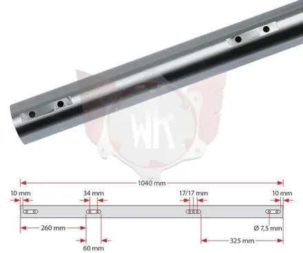 AXLE 1040x50x2mm KZ SOFT