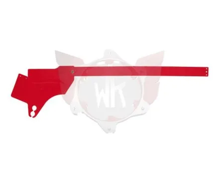 Pare-chaine simple rouge, avec carter