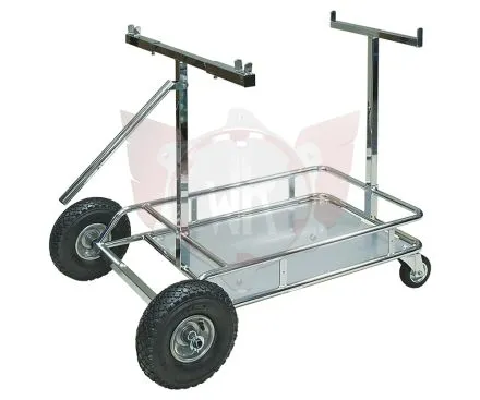 Chariot simple accouplable, chromé