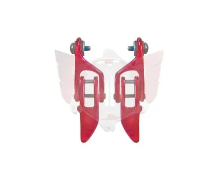 LB Hinge Pack Aluminium red/pair