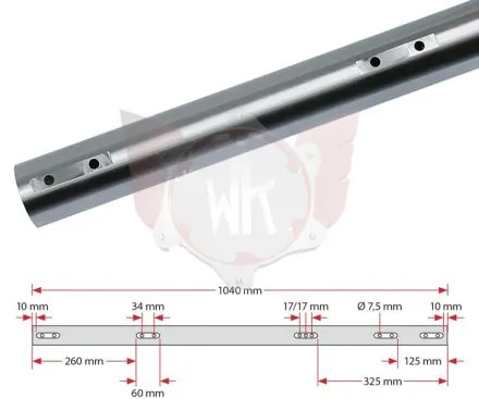 ACHSE 1040x50x2mm WEICH 125ccm