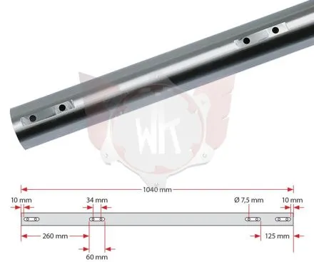 ACHSE 1040x50x2mm HART 100ccm