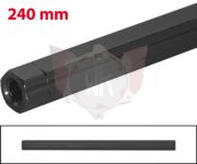 SPURSTANGE SECHSKANT M8x240 SCHWARZ ELOXIERT