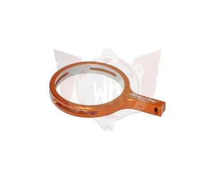 Support durit d'essence en alu, orange