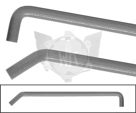 Durit d'eau 18mm en silicone, L = 100cm, argenté
