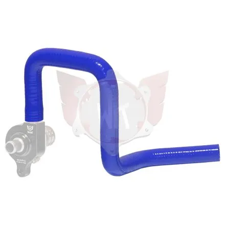 Durit 18mm silicone bleu, triple épaisseur 4,5mm