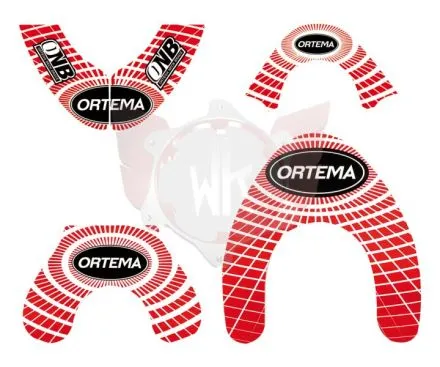 ORTEMA STICKER KIT ROT GRÖSSE S