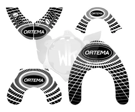ORTEMA STICKER KIT BLACK SIZE L