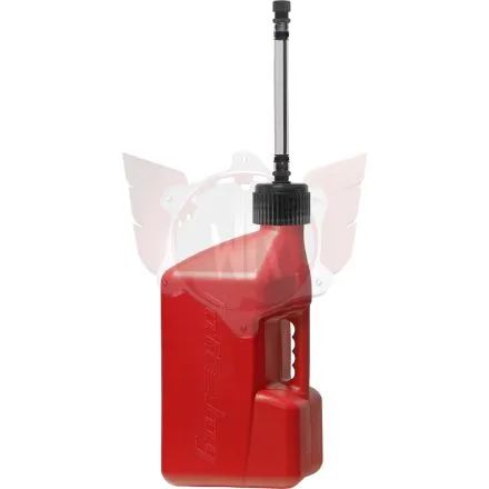 Jerrican TUFF JUG rouge, 20 litres, avec bouchon noir