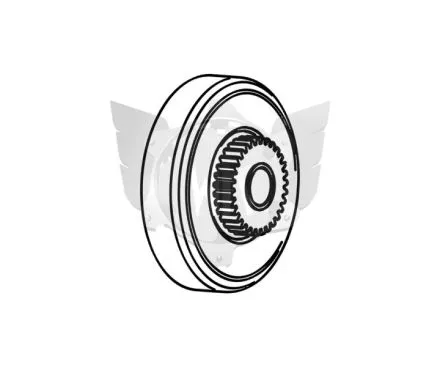 Cloche d'embrayage avec pignon 35 dts
