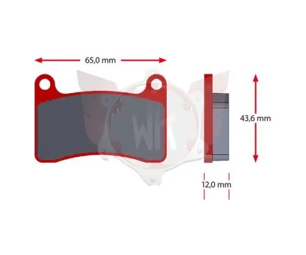 PAD SET SINTER 409-0, RED
