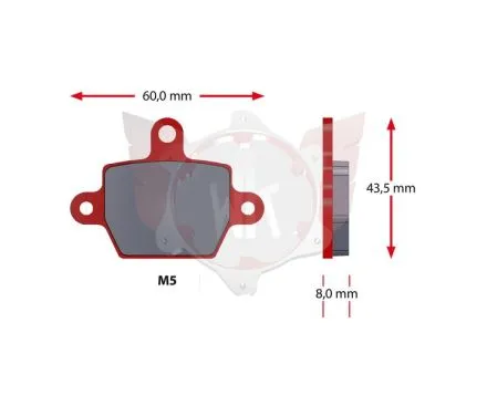 PAD SET SINTER 419-0, RED