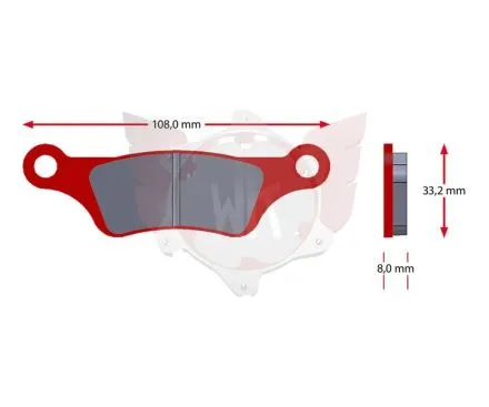 PAD SET SINTER 525-0, RED