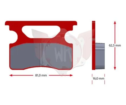 PAD SET SINTER 565-0, RED