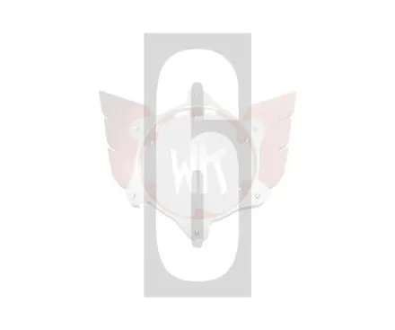 Numéro 6 blanc fond transparent