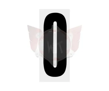 NUMBER 0 PLAIN BLACK