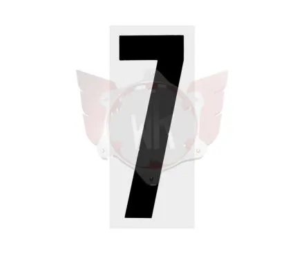 STARTNUMMER SCHWARZ GERADE NR. 7