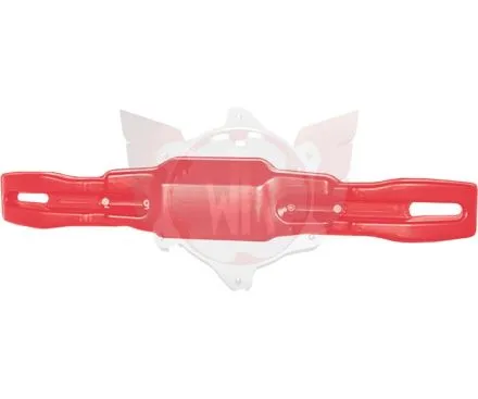 REAR SPOILER TRIS RED, DMSB