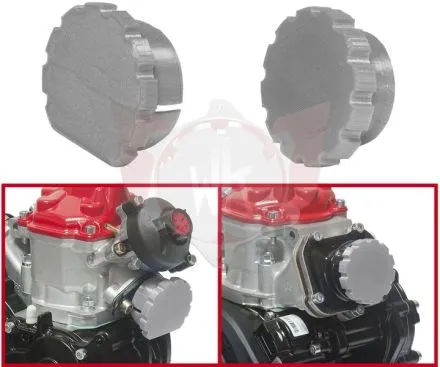 Kit couvercles gris pour moteur ROTAX