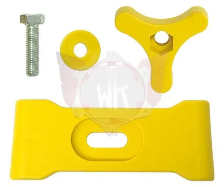 TANK BRACKET Q/R COMPLETE, YELLOW