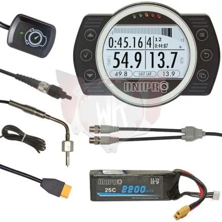 UNIGO 7006 afficheur KIT 3 avec GPS, noir, avec