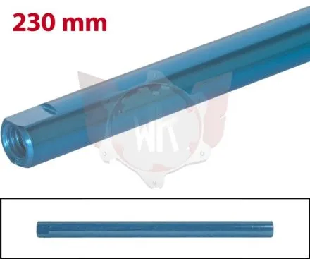 SPURSTANGE RUND 230mm TÜRKIS ELOXIERT