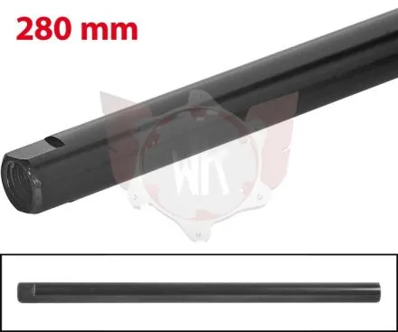 SPURSTANGE RUND 280mm SCHWARZ ELOXIERT