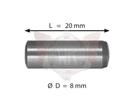 PIN FÜR BREMSPUMPE 8X20mm GLATT