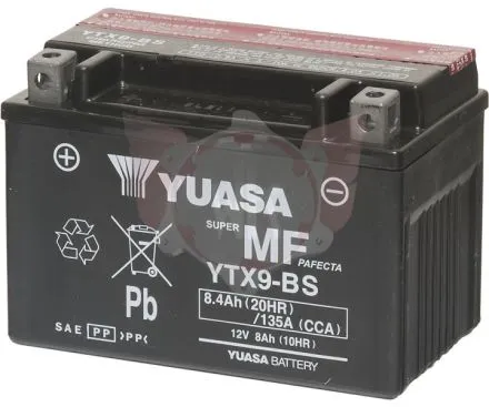 BATTERIE YUASA J YTX9-BS 12VOLT 8,4AH