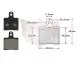 Satz Bremsbelag vorn V05/V09/V11 schwarz***